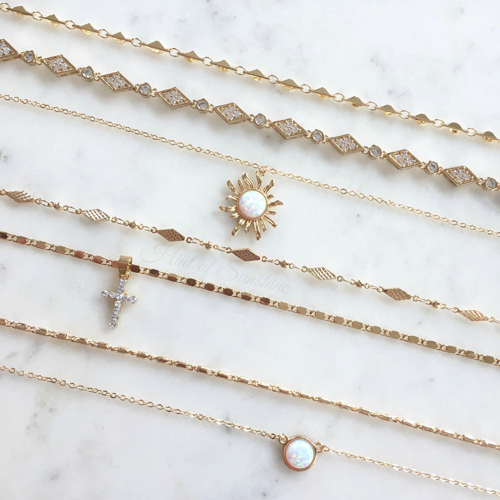 Sydney Opal Necklace - Gold