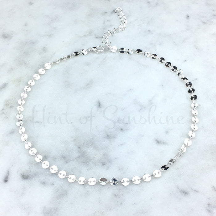 Layla Coin Choker - Silver