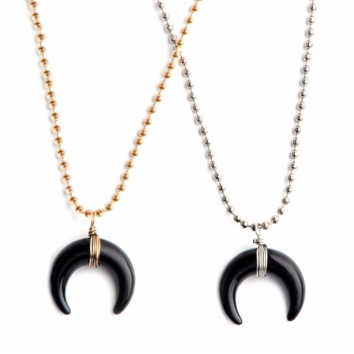 Midnight Horn Choker Necklace