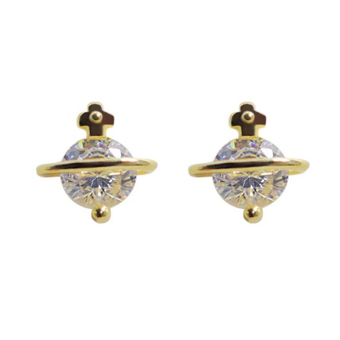 Mini Saturn Earrings