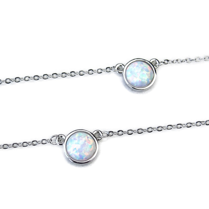 Sydney Opal Necklace - Silver