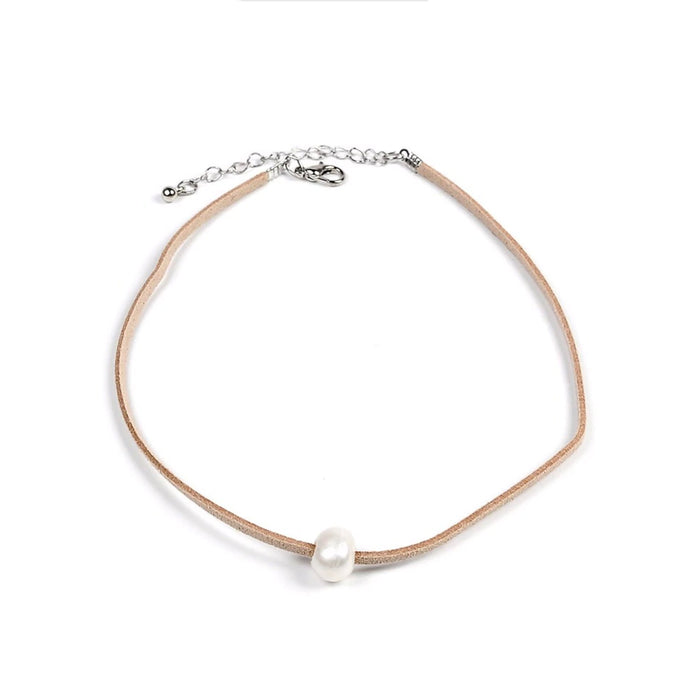 Tan Pearl Choker