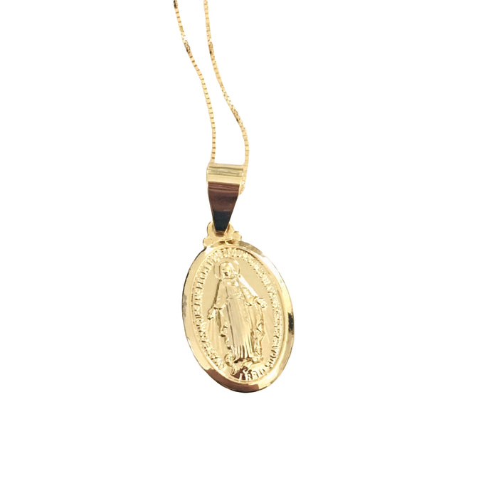 Small Virgin Mary Necklace